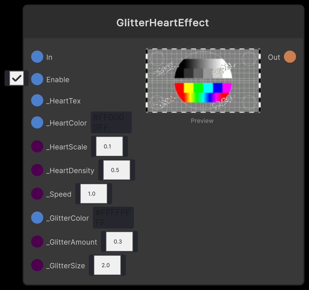 GlitterHeartEffect