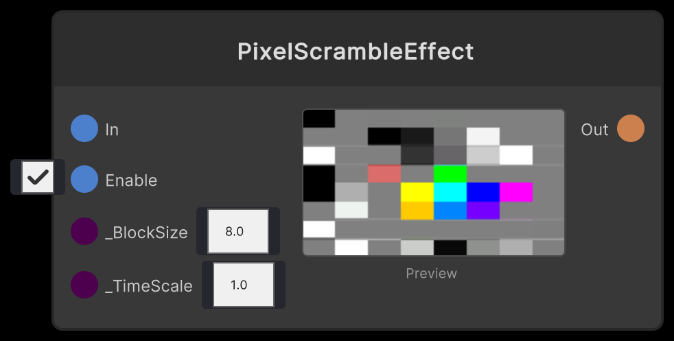 PixelScrambleEffect