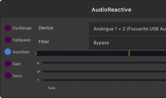 AudioReactive node