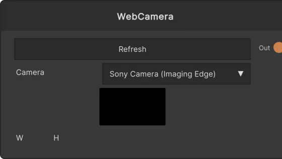 Web Camera node