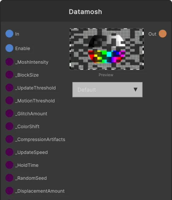Datamosh node